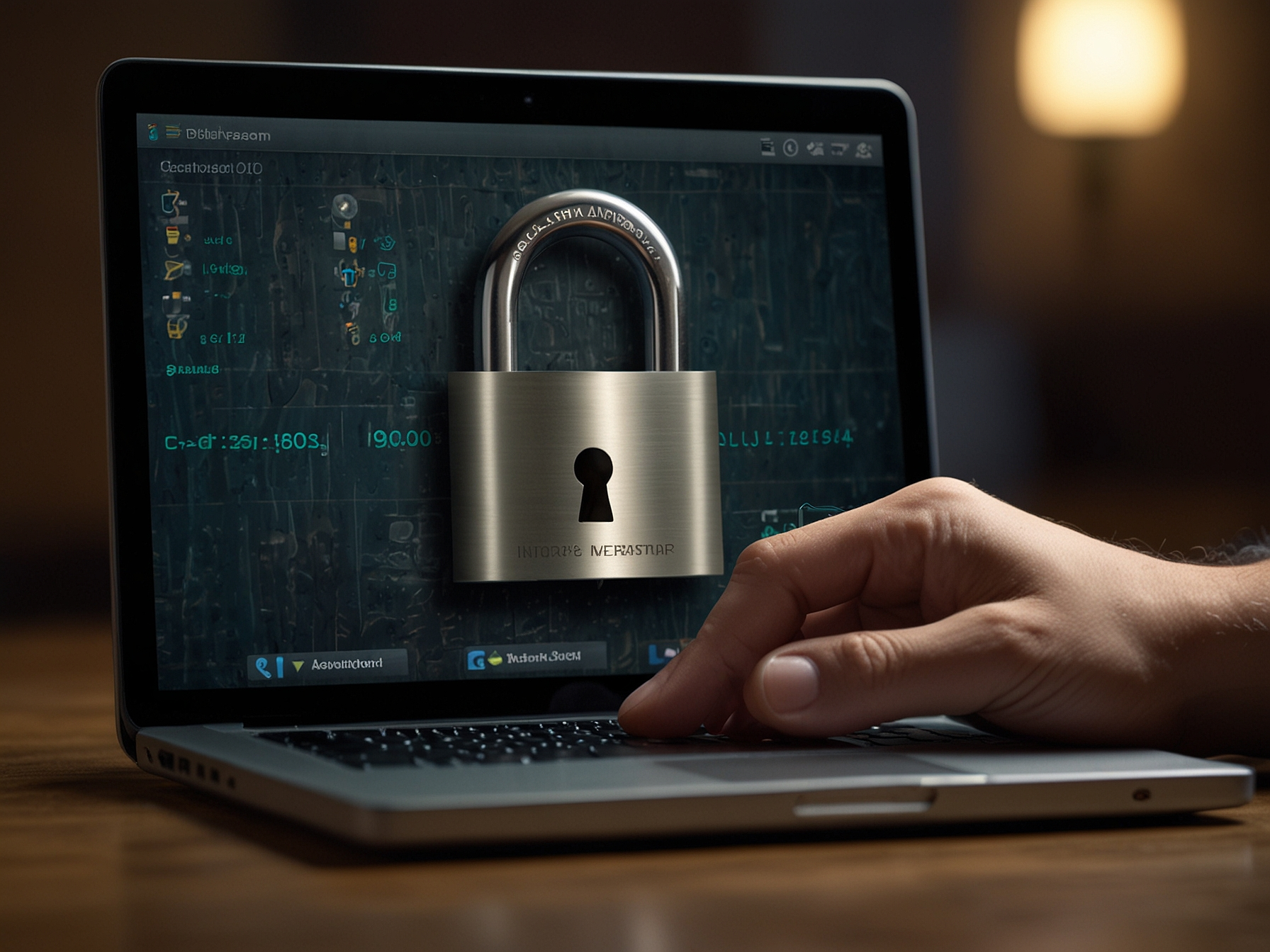 Secure account login illustration